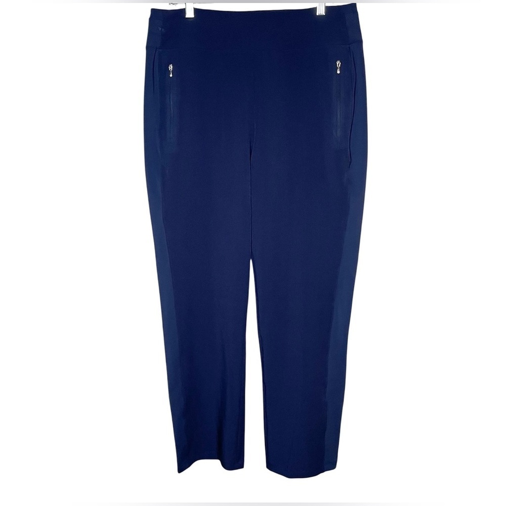 Athleta Fairway High Rise Golf Pants Women's Size 16T in Navy Blue Retail $129 - Picture 4 of 13